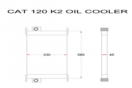 CAT 120K2 OIL COOLER